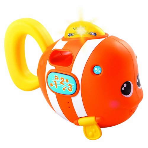 VTech Sing & Splash Fisch, Badespielzeug für 6 Monate + Sensorisches Badewannenspielzeug mit Lichtern, Musik & Geräuschen, Badezeit Geschenk für Babys & Säuglinge 1 2 3 Jahre + Englische Version VTech Sing & Splash Fisch, Badespielzeug für 6 Monate + Sensorisches Badewannenspielzeug mit Lichtern, Musik & Geräuschen, Badezeit Geschenk für Babys & Säuglinge 1 2 3 Jahre + Englische Version von Vtech