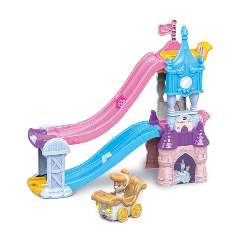 VTech - TUT TUT Flitzer Disney Prinzessinnen, das verzauberte Schloss mit Aschenputtel-Hochzeitskutsche, Rennstrecke, 2 magische Zonen, Geschenk für Kinder von 1 Jahr bis 5 Jahren – Inhalt auf VTech - TUT TUT Flitzer Disney Prinzessinnen, das verzauberte Schloss mit Aschenputtel-Hochzeitskutsche, Rennstrecke, 2 magische Zonen, Geschenk für Kinder von 1 Jahr bis 5 Jahren – Inhalt auf von Vtech