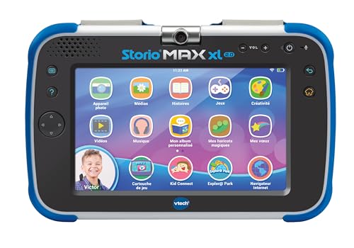 VTech – Tablet Storio Max XL 2 blau – 7 Zoll Kinder-Tablet 1% Lernfunktion – französische Version von Vtech