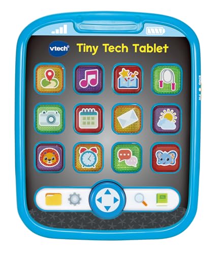 VTech Tiny Tech Tablet, Lernspielzeug, leuchtende Tasten, Tierstimmen & Sätze, Entdeckung & Erkundung, Sprachentwicklung, Geschenk für 9, 12, 18, 24 Monate +, Englische Version VTech Tiny Tech Tablet, Lernspielzeug, leuchtende Tasten, Tierstimmen & Sätze, Entdeckung & Erkundung, Sprachentwicklung, Geschenk für 9, 12, 18, 24 Monate +, Englische Version von Vtech