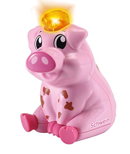 VTech Tip Tap Baby Tiere - Schwein – Interaktives Spielzeug mit Licht und Musik für fantasievolle Rollenspiele – Für Kinder von 1-5 Jahren von Vtech