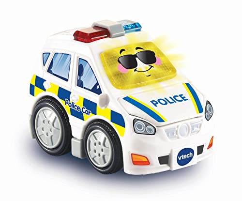 VTech Toot-Toot Drivers Polizeiauto | Interaktives Kleinkindspielzeug für Rollenspiele mit Lichtern und Geräuschen | Geeignet für Jungen & Mädchen ab 12 Monaten, 2, 3, 4 + Jahren, englische Version von Vtech