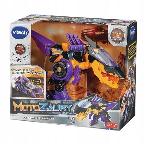 VTech Trefl, Motosaurier: Spinosaurier Brutor - Interaktives 2in1, Dinosaurier Transformation in Rennwagen, für Kinder ab 4 Jahren von Vtech