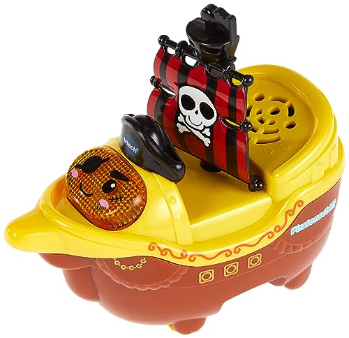 Vtech 80-509704 Tut Baby Badewelt, Piratenschiff, Interaktives Badespielzeug mit Musik, Geräuschen und Lichtern, Für Kinder von 1-5 Jahren, Mehrfarbig von VTech Baby