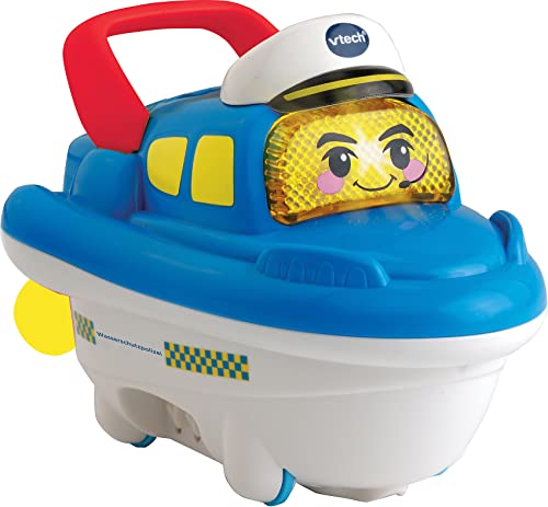 VTech Tut Tut Baby Badewelt - Wasserschutzpolizei – Interaktives Badespielzeug mit Musik, Geräuschen und Lichtern – Für Kinder von 1-5 Jahren von Vtech