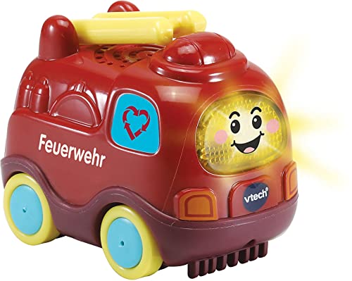 Vtech TUT TUT Baby Flitzer - Feuerwehr aus Bio-basiertem Kunststoff – Spielzeugauto mit Musik, aufleuchtender Taste, spannenden Sätzen und Geräuschen – Für Kinder von 1-5 Jahren Vtech TUT TUT Baby Flitzer - Feuerwehr aus Bio-basiertem Kunststoff – Spielzeugauto mit Musik, aufleuchtender Taste, spannenden Sätzen und Geräuschen – Für Kinder von 1-5 Jahren von Vtech