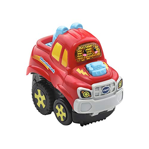 VTech Tut Tut Baby Flitzer - Press and Go Monstertruck – Spielzeugauto mit Musik, aufleuchtender Taste und spannenden Geräuschen – Für Kinder von 1-5 Jahren von Vtech