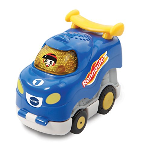 VTech Tut Tut Baby Flitzer - Press and Go Rennauto – Spielzeugauto mit Musik, aufleuchtender Taste und spannenden Geräuschen – Für Kinder von 1-5 Jahren von VTech Baby