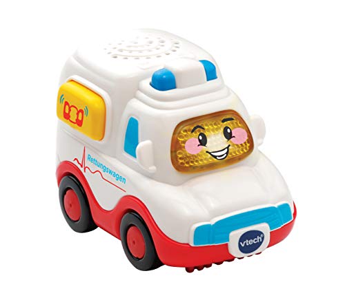 Vtech TUT TUT Baby Flitzer - Rettungswagen – Spielzeugauto mit Musik, aufleuchtender Taste, spannenden Sätzen und Geräuschen – Für Kinder von 1-5 Jahren, 8,8 x 5,5 x 7 cm Vtech TUT TUT Baby Flitzer - Rettungswagen – Spielzeugauto mit Musik, aufleuchtender Taste, spannenden Sätzen und Geräuschen – Für Kinder von 1-5 Jahren, 8,8 x 5,5 x 7 cm von VTech Baby