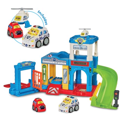 VTech - TutTut Polizei-Kommissarin, Spielstrecken und Spielzeugautos für Kinder ab 1 Jahr, Rennstrecken zum Kombinieren, inkl. Auto, ESP-Version von Vtech