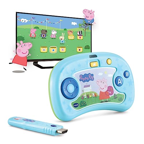 VTech - V.Smile TV New Generation Peppa Wutz | Lernkonsole für Kinder ab 3 Jahren | Zähllernen, Vokabeln, Nummersequenzen | exklusiv auf Amazon | ESP-Version VTech - V.Smile TV New Generation Peppa Wutz | Lernkonsole für Kinder ab 3 Jahren | Zähllernen, Vokabeln, Nummersequenzen | exklusiv auf Amazon | ESP-Version von Vtech