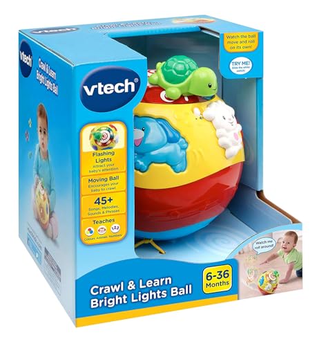 Vtech 184903 Krabbeln und Lernen – bunte Kugel mit Lichtern von Vtech