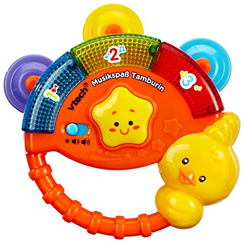 VTech Baby Musikspaß Tamburin – Elektronisches Spielzeug mit Musik und Geräuscheffekten – Für Kinder von 9-36 Monaten von Vtech