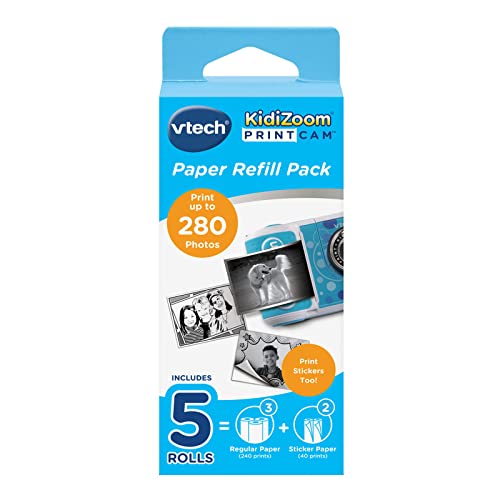 KidiZoom Print Cam - Thermopapier - Vtech 80-417449 Kinderkamera, Mehrfarbig von Vtech