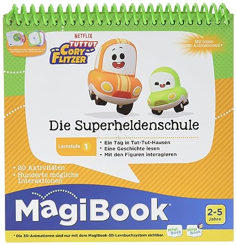 Lernstufe 1 - Tut Tut Cory Flitzer: Die Superheldenschule - Vtech 80-462504 Lernbuchsystem, Mehrfarbig von Vtech