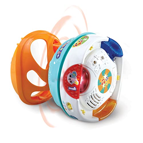 VTech 80-509022, verwandelbar, ESP 3 in 1 Kugel, interaktiver Ball für Babys + 9 Monate, verwandelt in Diabolo und Trommel, spanische Version, bunt, único von Vtech