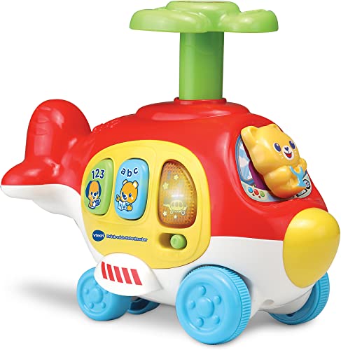 Vtech 80-513904 Drück-mich-Hubschrauber Babyspielzeug, Mehrfarbig von Vtech