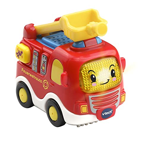 VTech Tut Tut Baby Flitzer - Feuerwehrauto – Spielzeugauto mit Musik, aufleuchtender Taste, spannenden Sätzen und Geräuschen – Für Kinder von 1-5 Jahren von Vtech