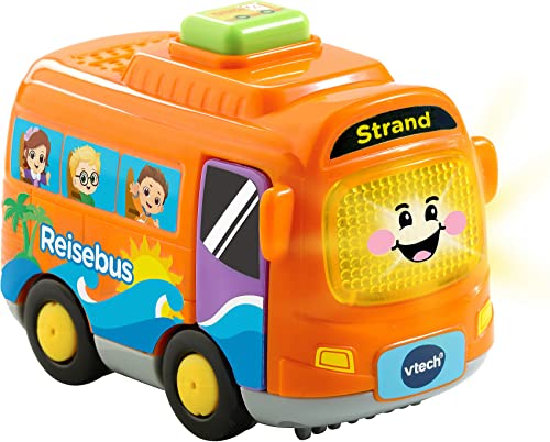 VTech Tut Tut Baby Flitzer - Reisebus – Spielzeugauto mit Musik, aufleuchtender Taste, spannenden Sätzen und Geräuschen – Für Kinder von 1-5 Jahren von Vtech