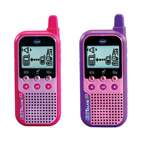 VTech KidiTalkie pink – 4in1 Kinder-Walkie-Talkie mit LCD-Display, Spielen, Stimmverzerrer, Emojis und vielem mehr – Für Kinder von 4-12 Jahren von Vtech