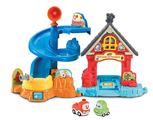 Vtech TUT TUT Cory Flitzer - Feuerwache TUT-TUT-Hausen – Interaktive Feuerwehr-Station mit 2 Minifahrzeugen und den Originalstimmen aus der TV-Serie auf Netflix – Für Kinder von 1-5 Jahren Vtech TUT TUT Cory Flitzer - Feuerwache TUT-TUT-Hausen – Interaktive Feuerwehr-Station mit 2 Minifahrzeugen und den Originalstimmen aus der TV-Serie auf Netflix – Für Kinder von 1-5 Jahren von Vtech