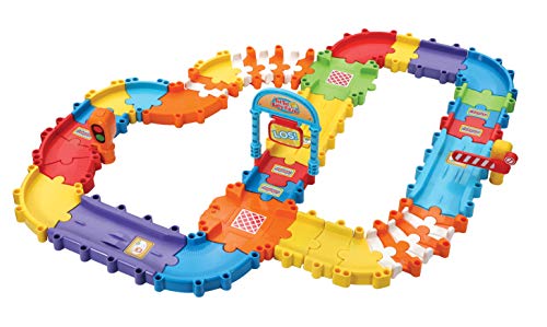 VTech Tut Tut Baby Flitzer - Straßenset deluxe – Großes Erweiterungsset mit 46 beliebig zusammenbaubaren Teilen und Zubehör – Für Kinder von 1-5 Jahren von Vtech