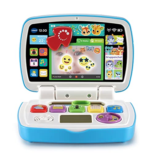 VTech Tierfreunde-Laptop – Baby-Lerncomputer mit Lerninhalten zu Wetter, Emotionen, Rollenspiel, Musik und mehr – Für Kinder von 1-3 Jahren von Vtech