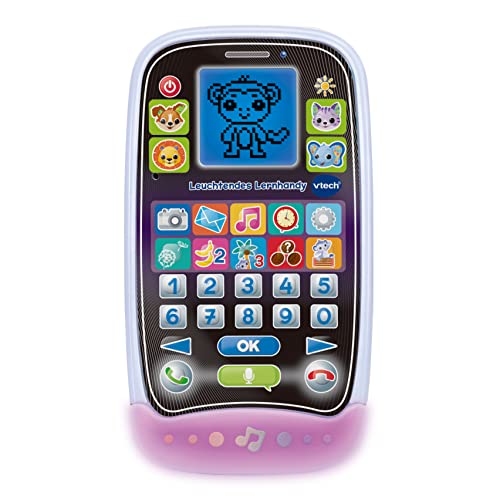 VTech Leuchtendes Lernhandy – Lerntelefon mit niedlichen Tierfreunden, spannenden Lernspielen, Liedern und Melodien – Für Kinder von 3-6 Jahren VTech Leuchtendes Lernhandy – Lerntelefon mit niedlichen Tierfreunden, spannenden Lernspielen, Liedern und Melodien – Für Kinder von 3-6 Jahren von Vtech