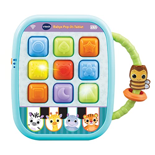 VTech Baby - Babys Pop-It-Tablet – Kunterbuntes Baby-Tablet mit Lerninhalten zu Formen, Farben und Tieren – Für Kinder von 6-36 Monaten von VTech Baby