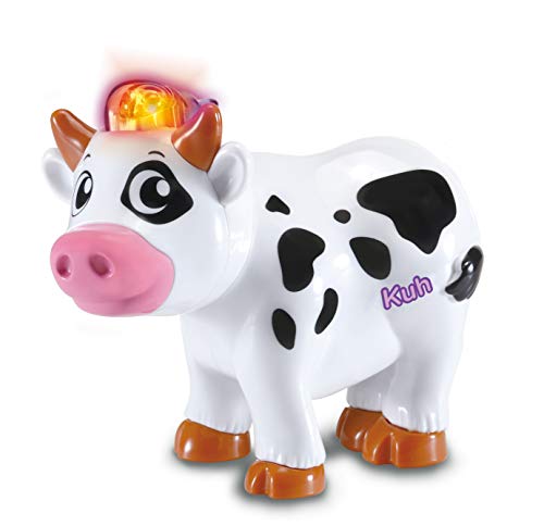 VTech Tip Tap Baby Tiere - Kuh – Interaktives Spielzeug mit Licht und Musik für fantasievolle Rollenspiele – Für Kinder von 1-5 Jahren von Vtech