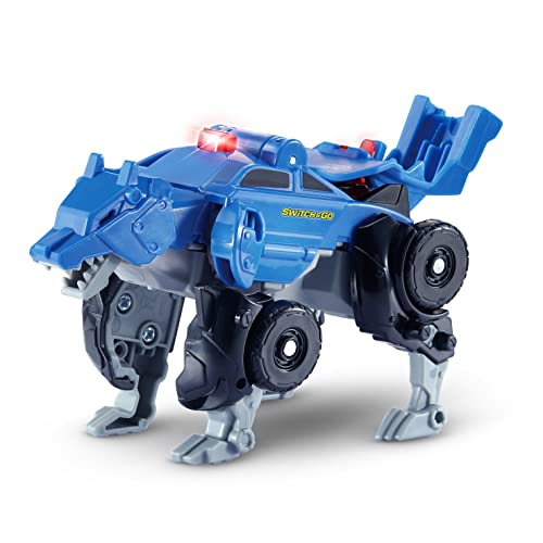 VTech Switch and Go OneClick-Mini-Wolf – Wolf-Auto-Transformer – 2-in-1 Spielzeug mit Geräusch- und Lichteffekten – Für Kinder von 3-8 Jahren von Vtech