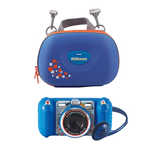 Vtech KidiZoom Duo Pro blau inkl. Tragetasche – Kinderkamera mit 2 Kameras, Foto- und Videofunktion, Effekten, Spielen, Musikplayer und vielem mehr von Vtech