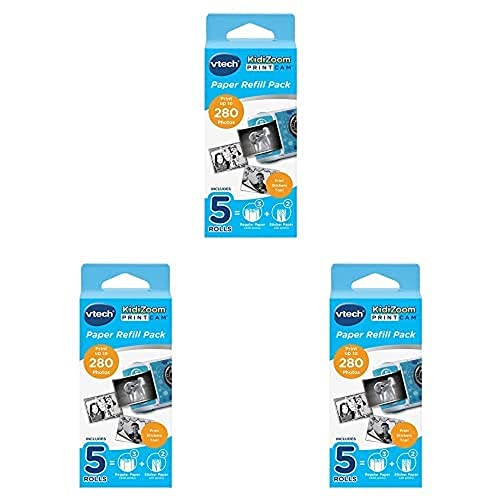 Vtech KidiZoom Print Cam - Thermopapier 80-417449 Kinderkamera, Mehrfarbig, 3er Pack von Vtech