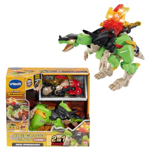 Vtech Switch & Go Dinos – Mega-Spinosaurus, 2-in-1 Triceratops & Motorrad, Dino Spielzeug mit Sound, Licht & Bewegung, Transformations-Spielzeug für Kinder von 3 bis 8 Jahren Vtech Switch & Go Dinos – Mega-Spinosaurus, 2-in-1 Triceratops & Motorrad, Dino Spielzeug mit Sound, Licht & Bewegung, Transformations-Spielzeug für Kinder von 3 bis 8 Jahren von Vtech
