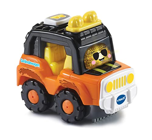 VTech Tut Tut Baby Flitzer - Geländewagen – Spielzeugauto mit Musik, aufleuchtender Taste, spannenden Sätzen und Geräuschen – Für Kinder von 1-5 Jahren von Vtech