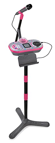 VTech Kidi Super Star DJ Kinder DJ Spielzeug Mikrofon Spielzeug mit eingebauten Liedern und Soundeffekten Mikrofon und verstellbarem Ständer Karaoke Spielzeug Geschenk für 6 7 8 9+ Jahre Englische VTech Kidi Super Star DJ Kinder DJ Spielzeug Mikrofon Spielzeug mit eingebauten Liedern und Soundeffekten Mikrofon und verstellbarem Ständer Karaoke Spielzeug Geschenk für 6 7 8 9+ Jahre Englische von Vtech