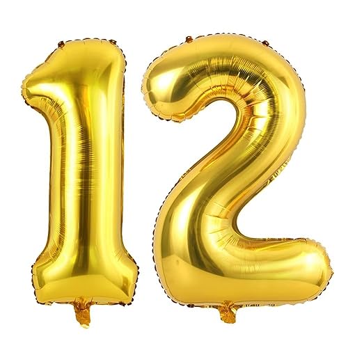 Vthoviwa 40 Zoll/18 Farbens Luftballon Zahlen 12/21 Golden, Helium Luftballon 12. Geburtstag Foil Ballon, 0123456789,10-19,20-25,30,40,50,60,70,80,90, Folienballon 12/21 Party Dekoration Vthoviwa 40 Zoll/18 Farbens Luftballon Zahlen 12/21 Golden, Helium Luftballon 12. Geburtstag Foil Ballon, 0123456789,10-19,20-25,30,40,50,60,70,80,90, Folienballon 12/21 Party Dekoration von Vthoviwa