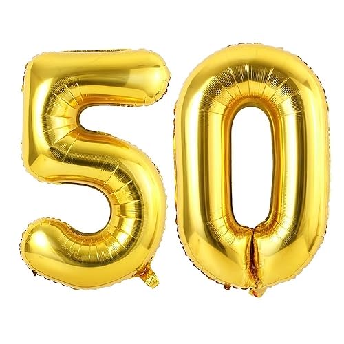 Vthoviwa 40 Zoll/18 Farbens Luftballon Zahlen 50 Golden, Luftballon 50. Geburtstag Foil Ballon, 0123456789,10-19,20-25,30,40,50,60,70,80,90, Folienballon 50 Party Dekoration Helium Unterstützen Vthoviwa 40 Zoll/18 Farbens Luftballon Zahlen 50 Golden, Luftballon 50. Geburtstag Foil Ballon, 0123456789,10-19,20-25,30,40,50,60,70,80,90, Folienballon 50 Party Dekoration Helium Unterstützen von Vthoviwa