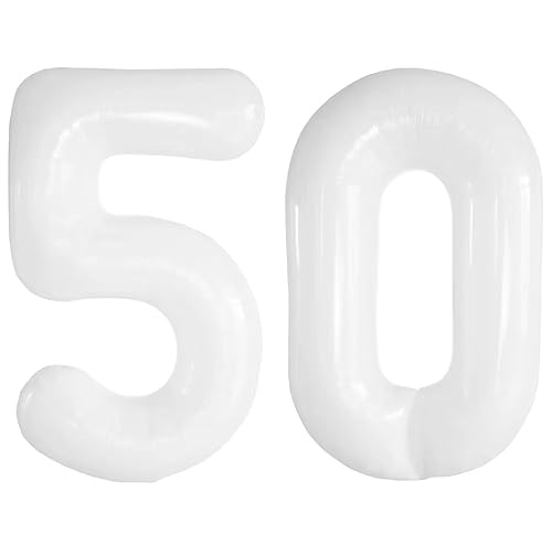 Vthoviwa 40 Zoll/18 Farbens Luftballon Zahlen 50 Weiß, Luftballon 50. Geburtstag Foil Ballon, 0123456789,10-19,20-25,30,40,50,60,70,80,90, Folienballon 50 Party Dekoration Helium Unterstützen Vthoviwa 40 Zoll/18 Farbens Luftballon Zahlen 50 Weiß, Luftballon 50. Geburtstag Foil Ballon, 0123456789,10-19,20-25,30,40,50,60,70,80,90, Folienballon 50 Party Dekoration Helium Unterstützen von Vthoviwa