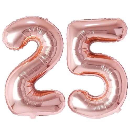 Vthoviwa 32 Zoll Luftballon Zahlen 25/52 Rosegolden, Number Luftballon 25/52. Geburtstag Foil Ballon, 0123456789,10-19,20-25,30,40,50,60,70,80,90, Folienballon 25/52 Party Dekoration Vthoviwa 32 Zoll Luftballon Zahlen 25/52 Rosegolden, Number Luftballon 25/52. Geburtstag Foil Ballon, 0123456789,10-19,20-25,30,40,50,60,70,80,90, Folienballon 25/52 Party Dekoration von Vthoviwa