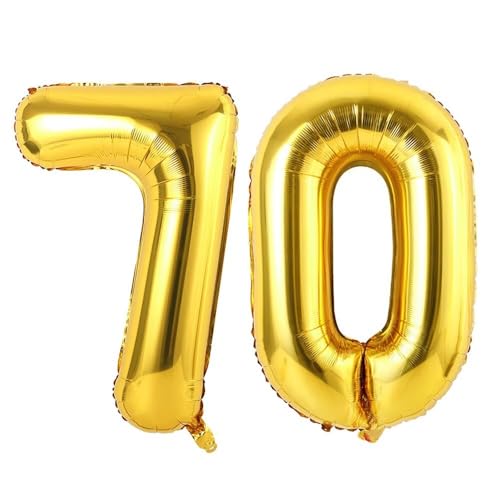Vthoviwa 32 Zoll Luftballon Zahlen 70 Golden, Luftballon 0. Geburtstag Foil Ballon, 0123456789,10-19,20-25,30,40,50,60,70,80,90, Folienballon 80 Party Dekoration Vthoviwa 32 Zoll Luftballon Zahlen 70 Golden, Luftballon 0. Geburtstag Foil Ballon, 0123456789,10-19,20-25,30,40,50,60,70,80,90, Folienballon 80 Party Dekoration von Vthoviwa