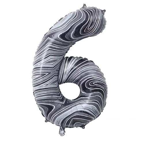 Vthoviwa 40 Zoll/18 Farbens Luftballon Zahlen 6 Agate-Pattern, Helium Luftballon 6. Geburtstag Foil Ballon, 0123456789,10-19,20-25,30,40,50,60,70,80,90, Folienballon 6 Party Dekoration Vthoviwa 40 Zoll/18 Farbens Luftballon Zahlen 6 Agate-Pattern, Helium Luftballon 6. Geburtstag Foil Ballon, 0123456789,10-19,20-25,30,40,50,60,70,80,90, Folienballon 6 Party Dekoration von Vthoviwa