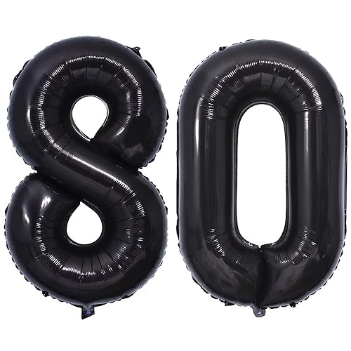 Vthoviwa 40 Zoll/18 Farbens Luftballon Zahlen 80 Schwarz, Luftballon 80. Geburtstag Foil Ballon, 0123456789,10-19,20-25,30,40,50,60,70,80,90, Folienballon 80 Party Dekoration Helium Unterstützen Vthoviwa 40 Zoll/18 Farbens Luftballon Zahlen 80 Schwarz, Luftballon 80. Geburtstag Foil Ballon, 0123456789,10-19,20-25,30,40,50,60,70,80,90, Folienballon 80 Party Dekoration Helium Unterstützen von Vthoviwa