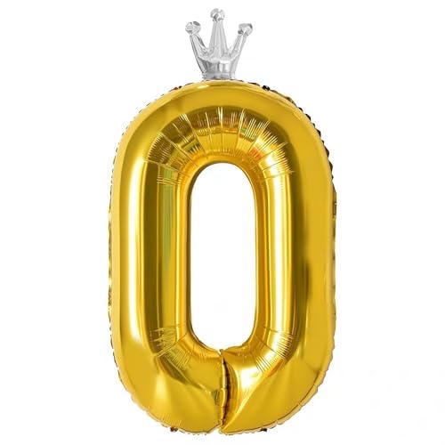 Vthoviwa Krone Luftballon Zahlen 0 Golden, Luftballon 0. Geburtstag Foil Ballon, 0123456789,Party Decoration Helium Unterstützen Vthoviwa Krone Luftballon Zahlen 0 Golden, Luftballon 0. Geburtstag Foil Ballon, 0123456789,Party Decoration Helium Unterstützen von Vthoviwa