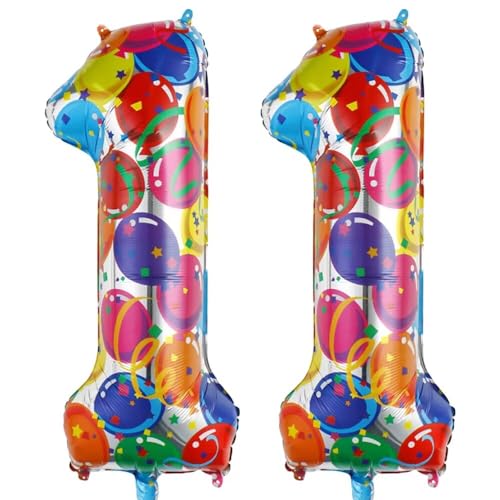 Vthoviwa 40 Zoll/18 Farbens Luftballon Zahlen 11 Farbenfrohe, Helium Luftballon 11. Geburtstag Foil Ballon, 0123456789,10-19,20-25,30,40,50,60,70,80,90, Folienballon 11 Party Dekoration Vthoviwa 40 Zoll/18 Farbens Luftballon Zahlen 11 Farbenfrohe, Helium Luftballon 11. Geburtstag Foil Ballon, 0123456789,10-19,20-25,30,40,50,60,70,80,90, Folienballon 11 Party Dekoration von Vthoviwa