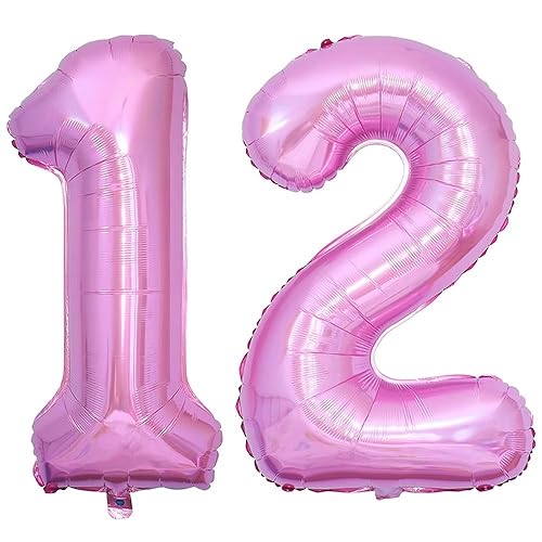 Vthoviwa 40 Zoll/18 Farbens Luftballon Zahlen 12/21 Rosa, Helium Luftballon 12/21. Geburtstag Foil Ballon, 0123456789,10-19,20-25,30,40,50,60,70,80,90, Folienballon 12/21 Party Dekoration Vthoviwa 40 Zoll/18 Farbens Luftballon Zahlen 12/21 Rosa, Helium Luftballon 12/21. Geburtstag Foil Ballon, 0123456789,10-19,20-25,30,40,50,60,70,80,90, Folienballon 12/21 Party Dekoration von Vthoviwa