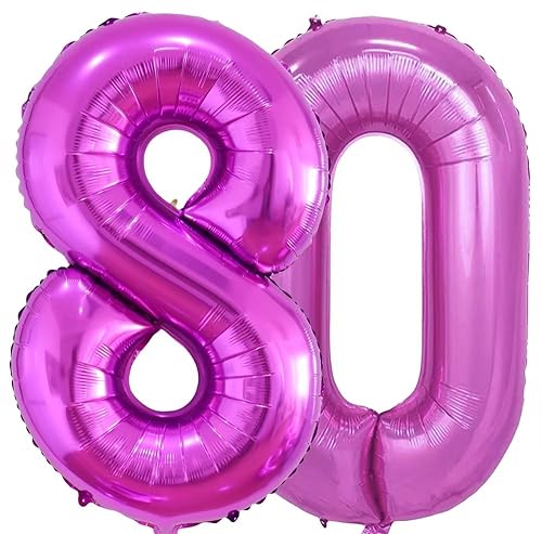 Vthoviwa Riesen Luftballon Zahlen 80 Rosarot, luftballon 80. geburtstag 101cm Foil Balloon,Folienballon 80 Party Decoration Floats by Helium Vthoviwa Riesen Luftballon Zahlen 80 Rosarot, luftballon 80. geburtstag 101cm Foil Balloon,Folienballon 80 Party Decoration Floats by Helium von Vthoviwa