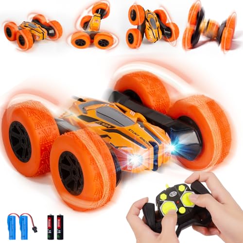 Vubkkty 4WD Wasserdicht RC Stunt Auto 360Roating All Terrain Stunt Ferngesteuertes Auto fr Jungen ab 6 Jahre von Vubkkty
