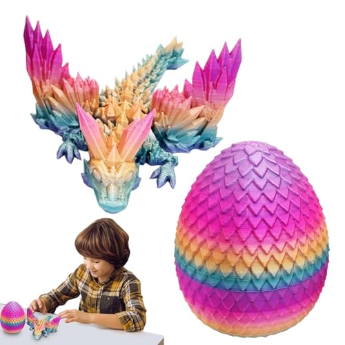 Vuggdt Regenbogen-Überraschungsei, bedrucktes Kristall-Drachen-Spielzeug, lindert Stress, kreatives Fidget-Spielzeug, für Geburtstag, Weihnachten, Neujahr Vuggdt Regenbogen-Überraschungsei, bedrucktes Kristall-Drachen-Spielzeug, lindert Stress, kreatives Fidget-Spielzeug, für Geburtstag, Weihnachten, Neujahr von Vuggdt