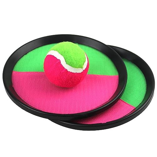 2 Pcs Klettballspiel Catch Ball Set,Klettballspiel Für Kinder Klettballspiel Mit 2 Klett Ball Paddle Und 1 Klettball Für Wasserdicht Outdoor Gartenspiele Spielzeug Kinder 2 Pcs Klettballspiel Catch Ball Set,Klettballspiel Für Kinder Klettballspiel Mit 2 Klett Ball Paddle Und 1 Klettball Für Wasserdicht Outdoor Gartenspiele Spielzeug Kinder von Vulevirtue
